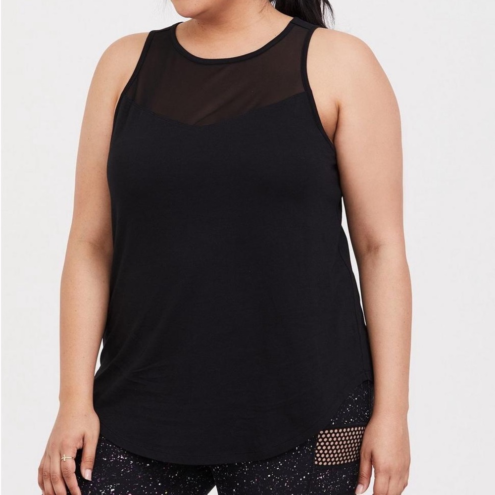 2 Torrid Mesh Inset Wicking Active Tanks in 3X plus size